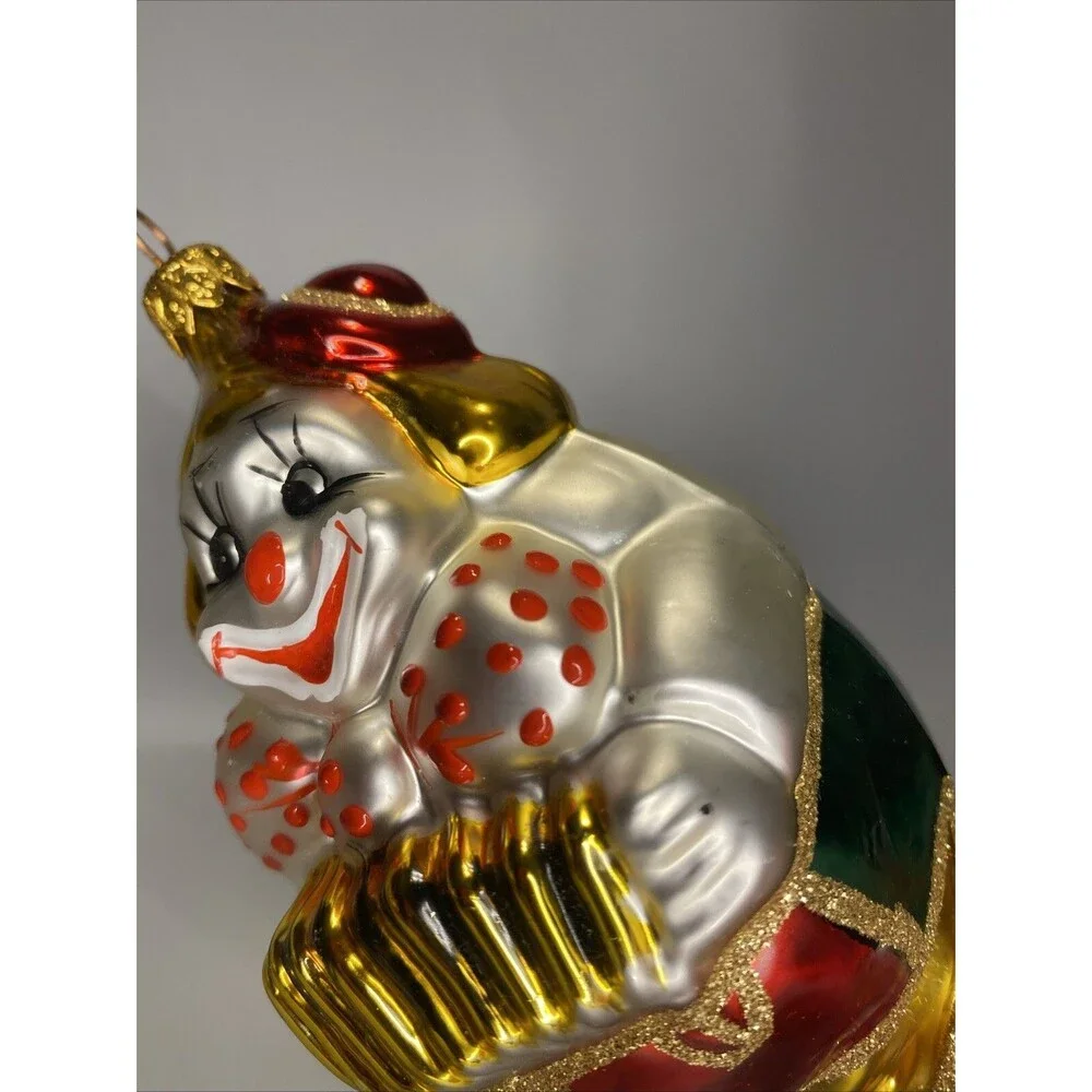 Kurt S Adler Polonaise Christmas Ornament Clown Musician Playing Accordion